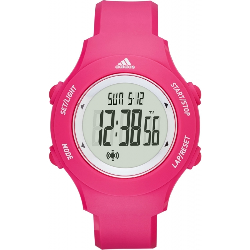 Adidas Performance Sprung Basic Pink Matte Silicone Strap Watch
