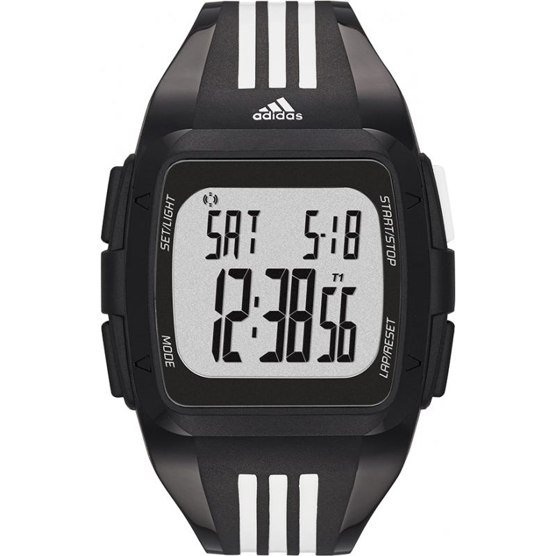 Adidas Performance Duramo XL Black White Digital Watch
