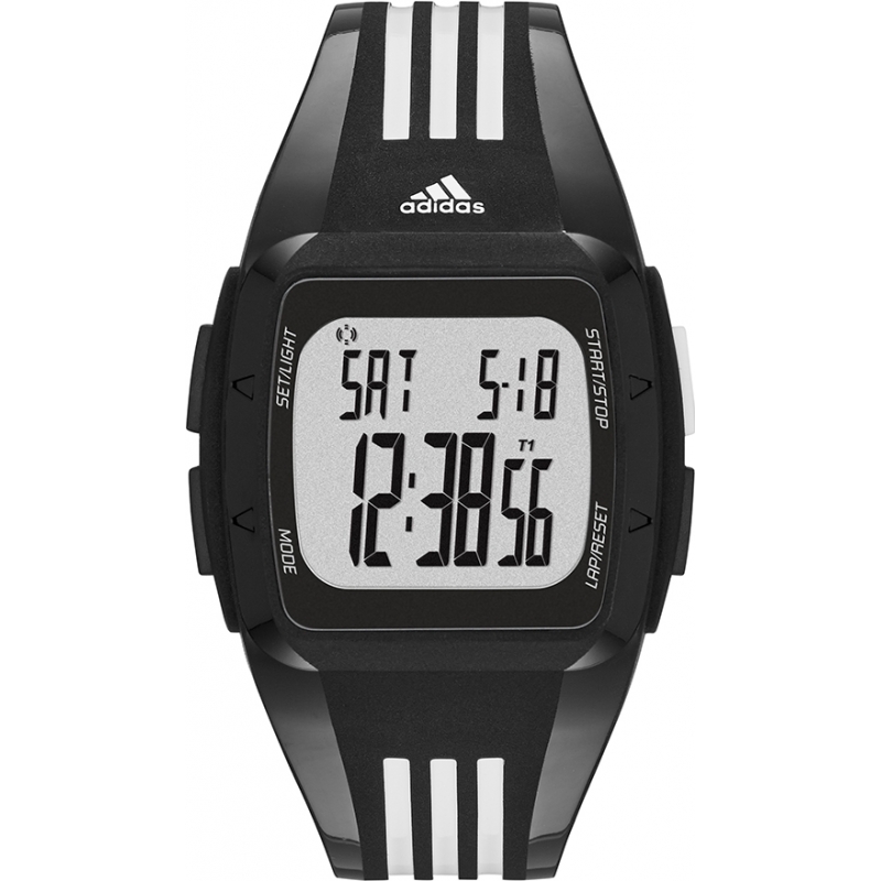 Adidas Performance Duramo Midsize White Black Digital Watch