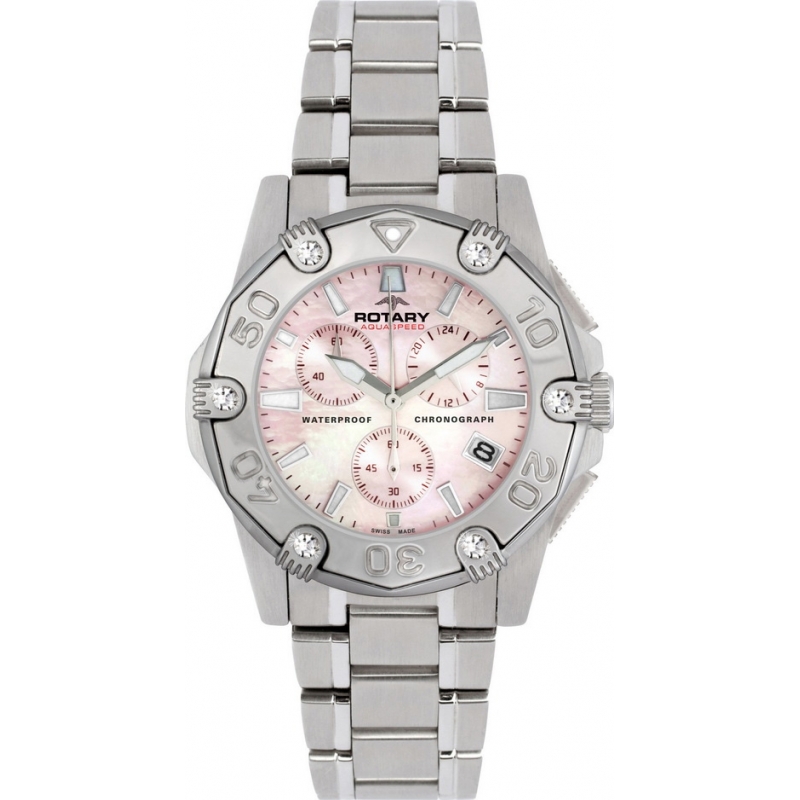 Rotary Ladies Aquaspeed Steel Chronograph Sports Watch