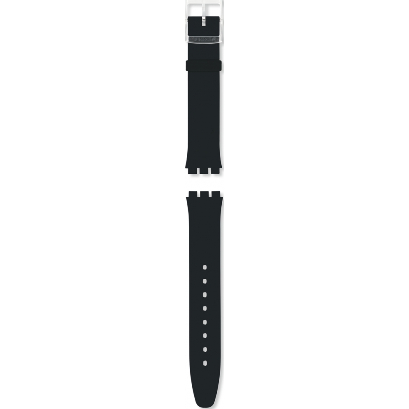 Swatch Skin Classic Black Silicone Replacement Strap