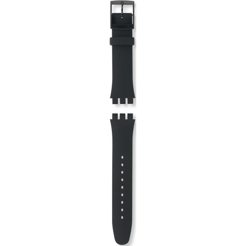 Swatch New Gent Black Silicone Replacement Strap