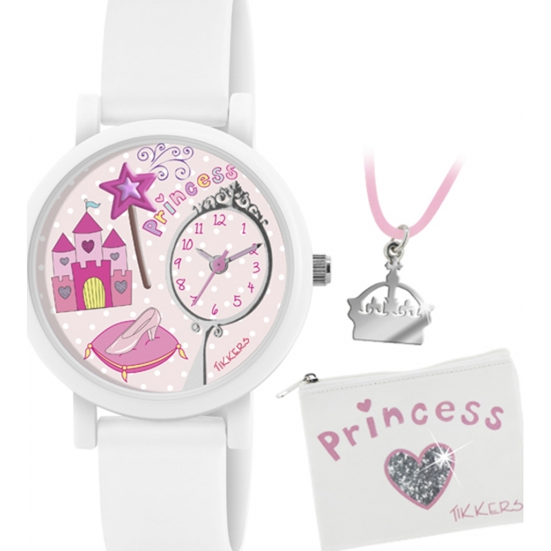 Tikkers Girls Princess 3D Watch Gift Set with Necklace and Purse