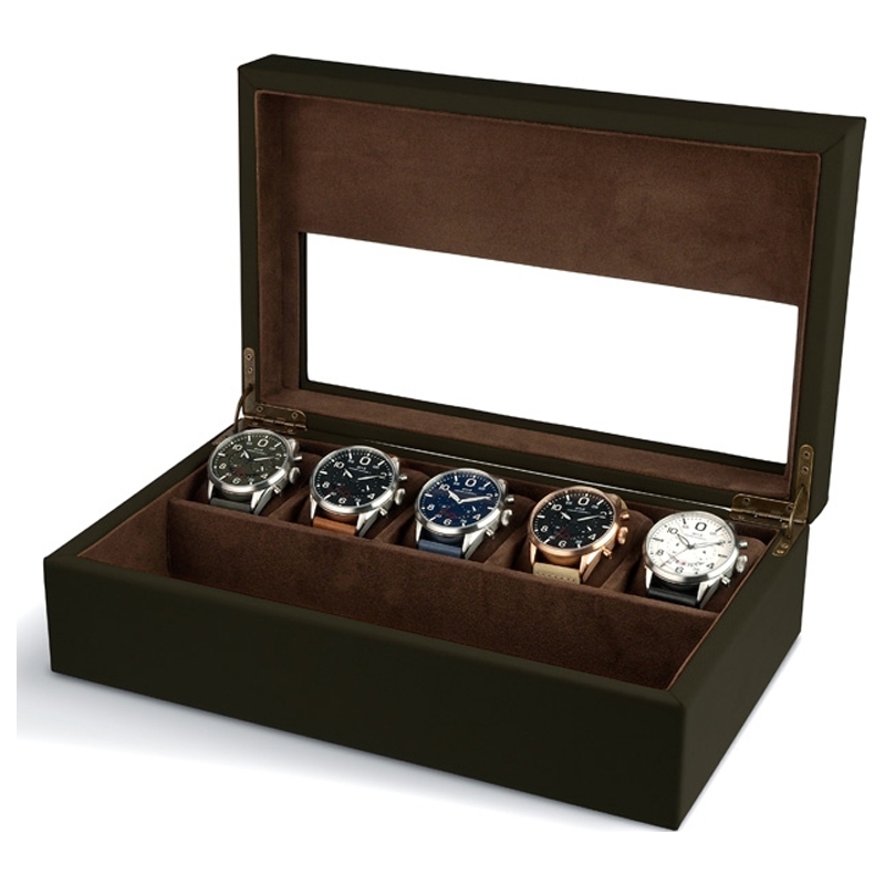 AVI-8 Mens AVI-8 Khaki Collector Box with 5 Watch Compartments