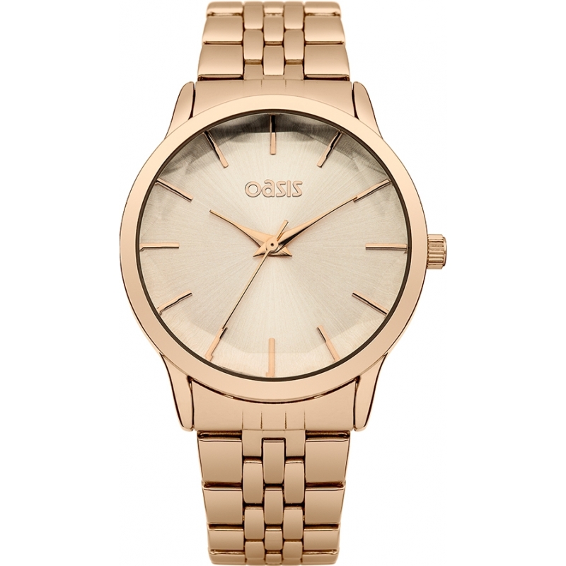 Oasis Ladies Rose Gold Bracelet Watch