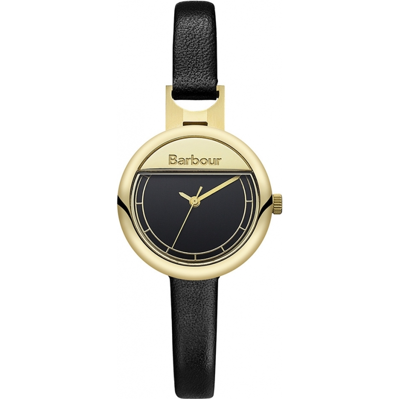 Barbour Ladies Harton Black Leather Strap Watch