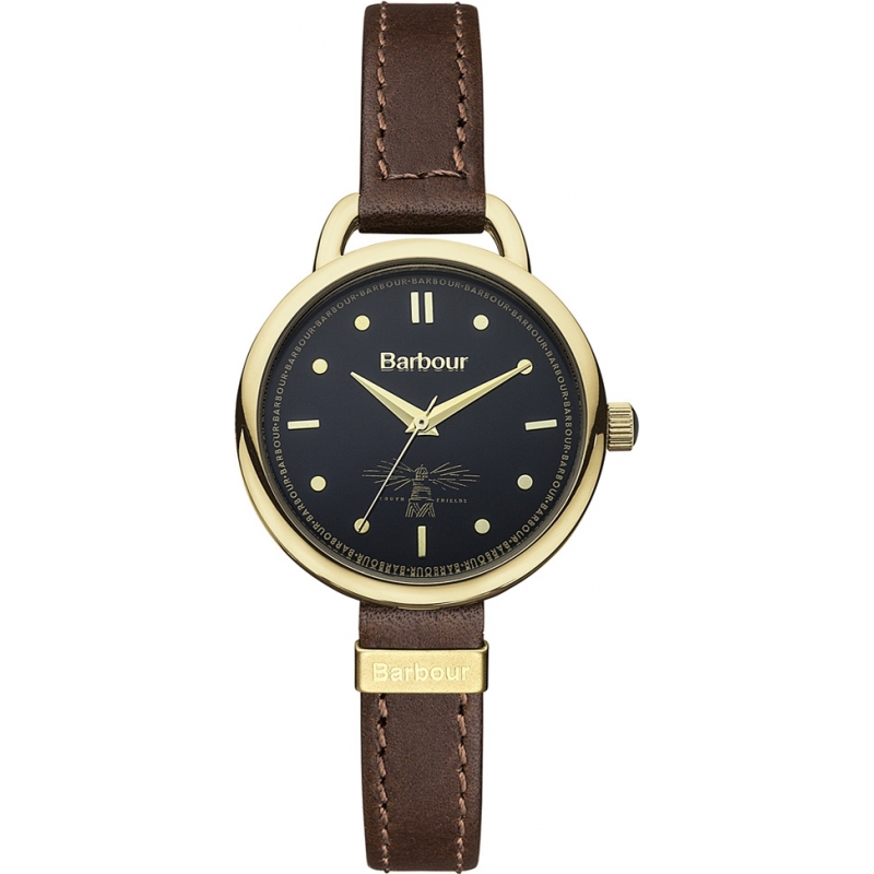 Barbour Ladies Finlay Brown Leather Strap Watch