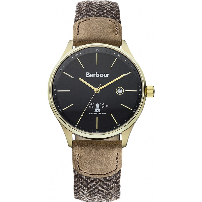 Barbour Mens Glysdale Two Tone Fabric Strap Watch