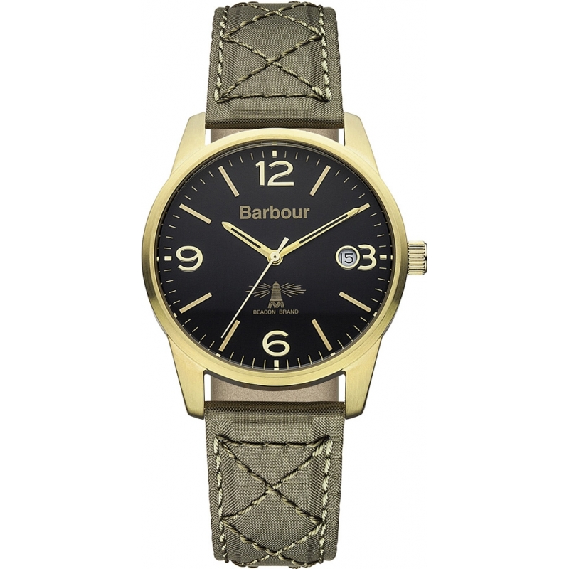 Barbour Mens Alanby Green Fabric Strap Watch