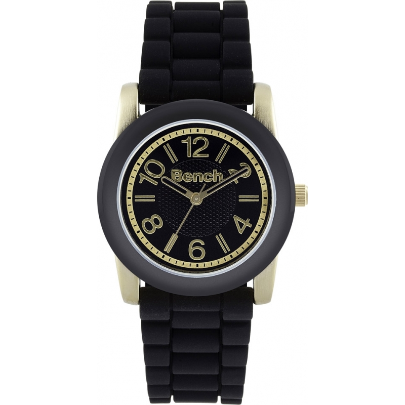 Bench Ladies Black Silicone Watch