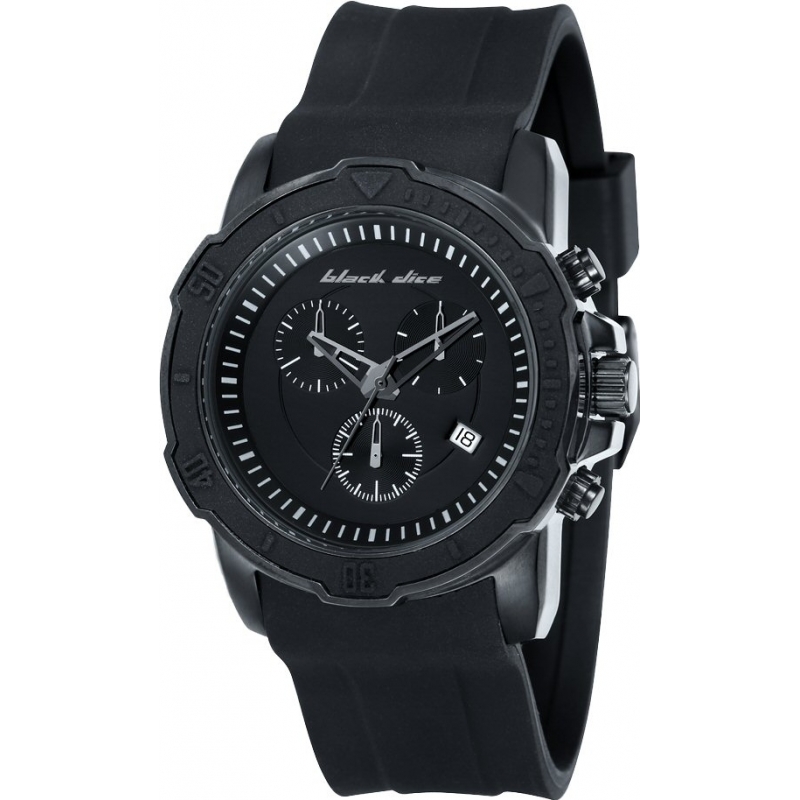 Black Dice Mens VIBE Chronograph Black Watch