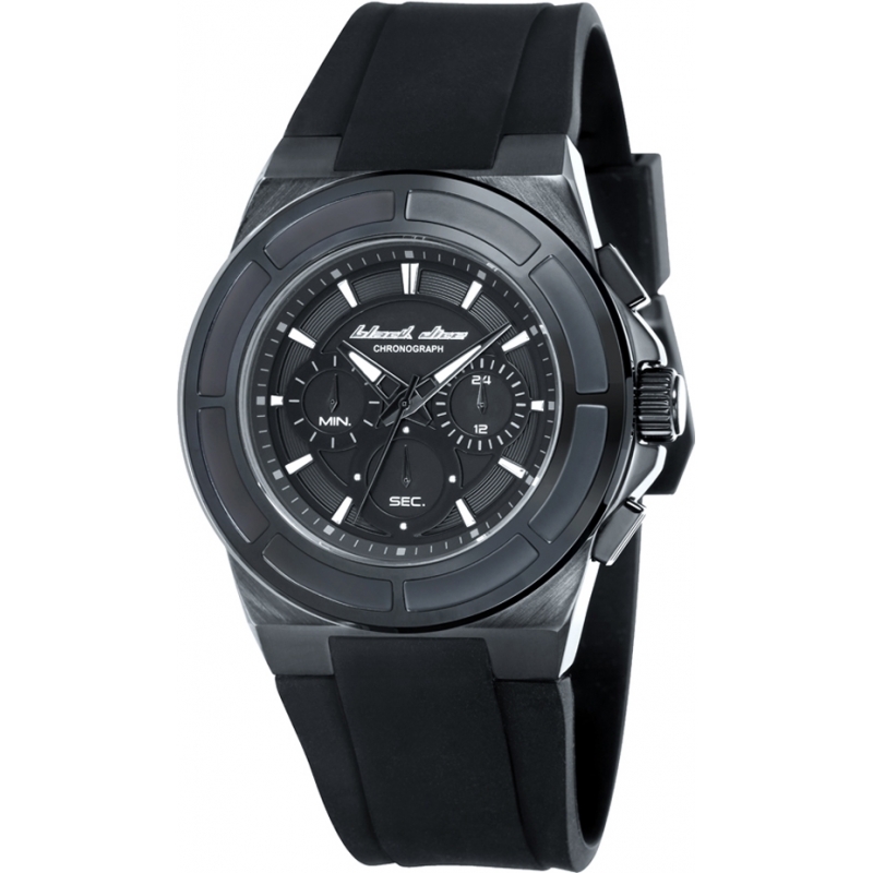 Black Dice Mens The Veteran Black Chronograph Watch