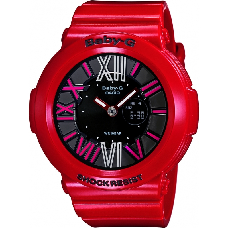 Casio Ladies Baby-G Red Resin Strap Watch