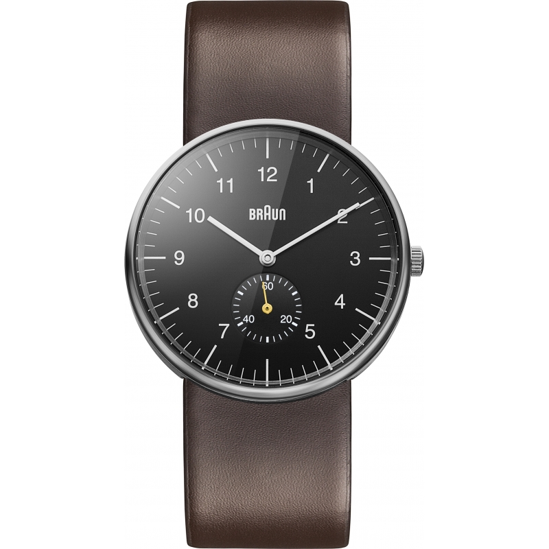 Braun Mens Black Brown Watch