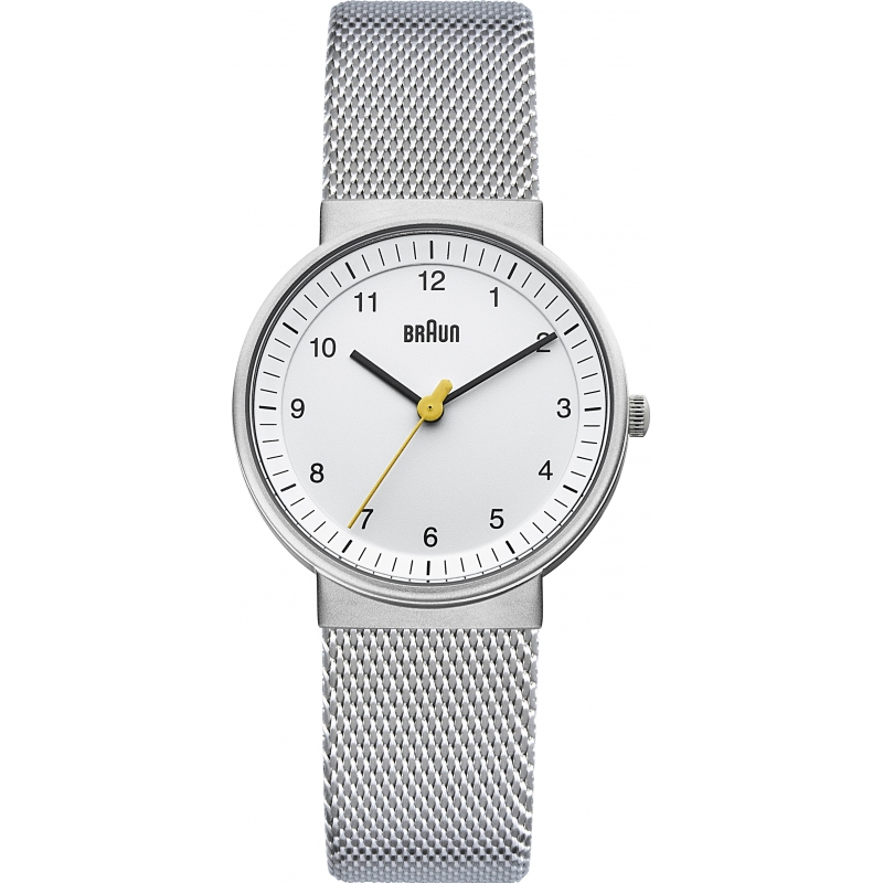Braun Ladies Silver White Watch