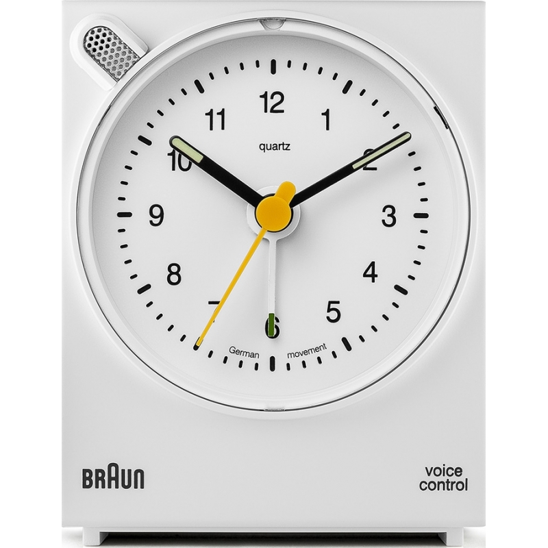 Braun Voice Control Alarm Clock - White