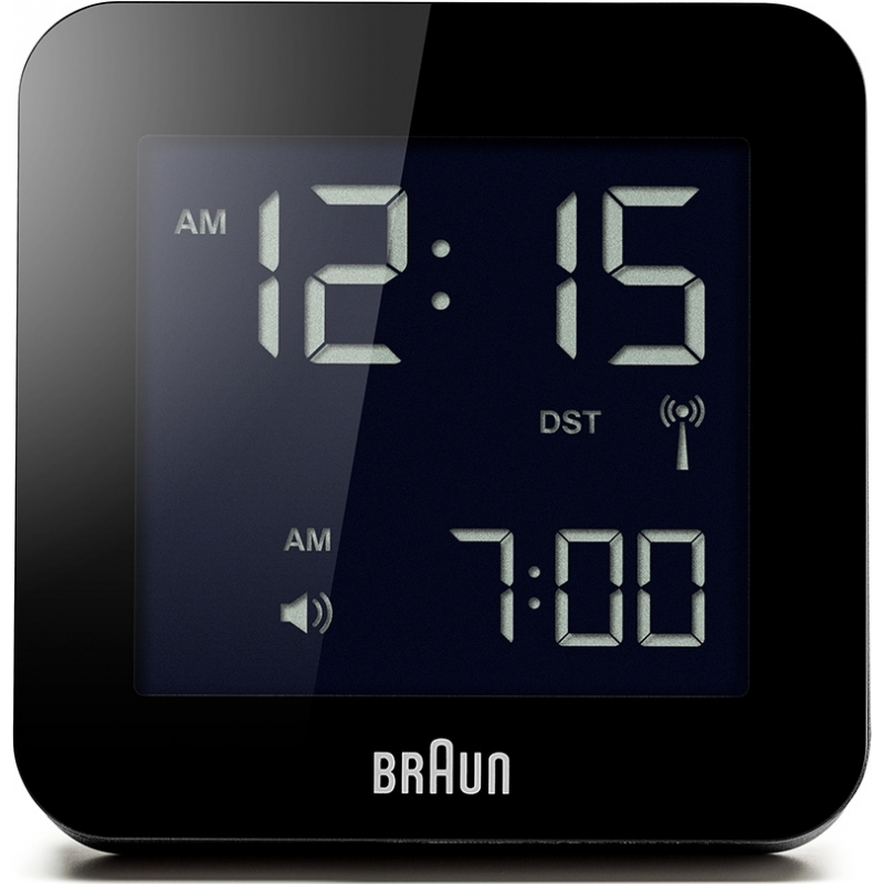 Braun Global Radio Controlled Alarm Clock - Black