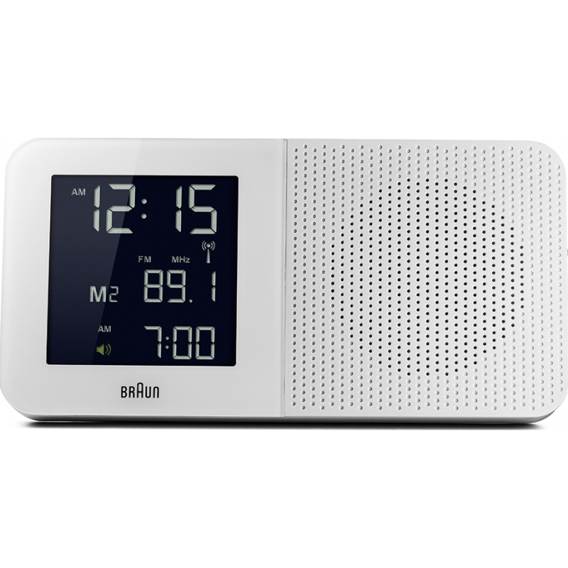 Braun Radio Alarm Clock - White