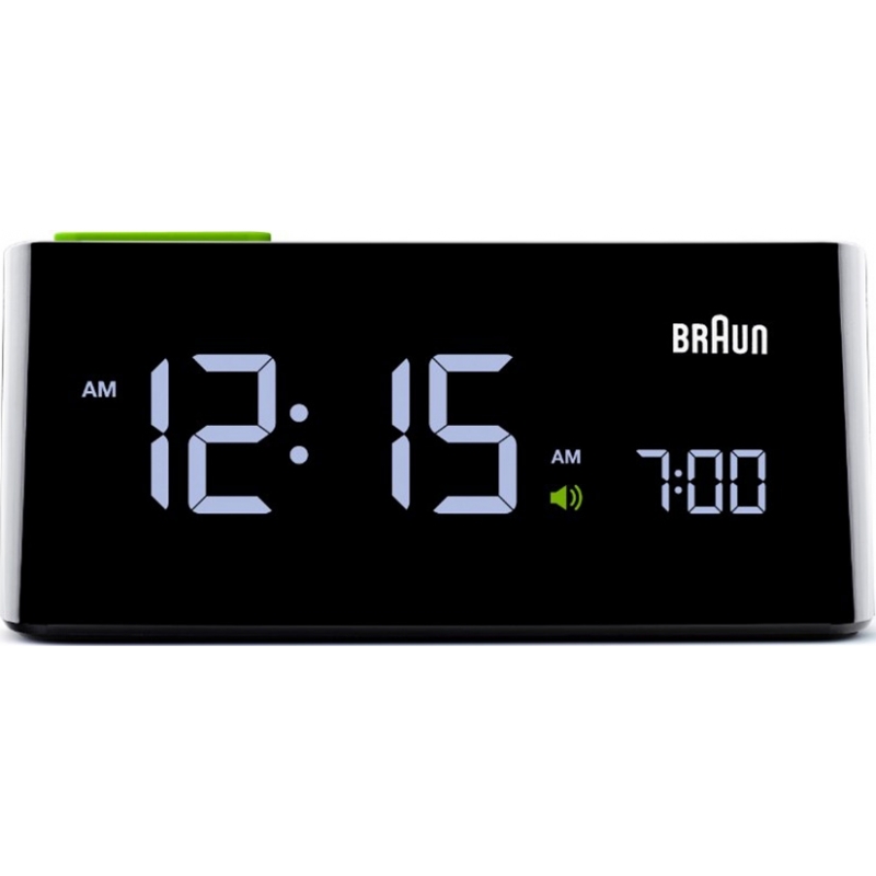 Braun Black LCD Clock