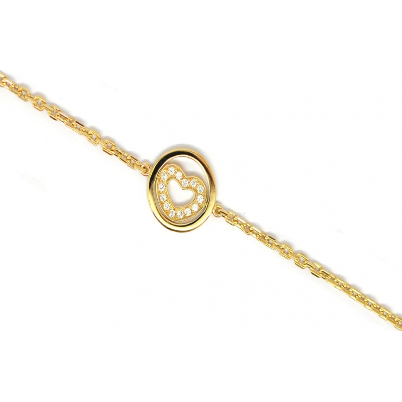 Babette Wasserman Ladies Twisting Heart Bracelet