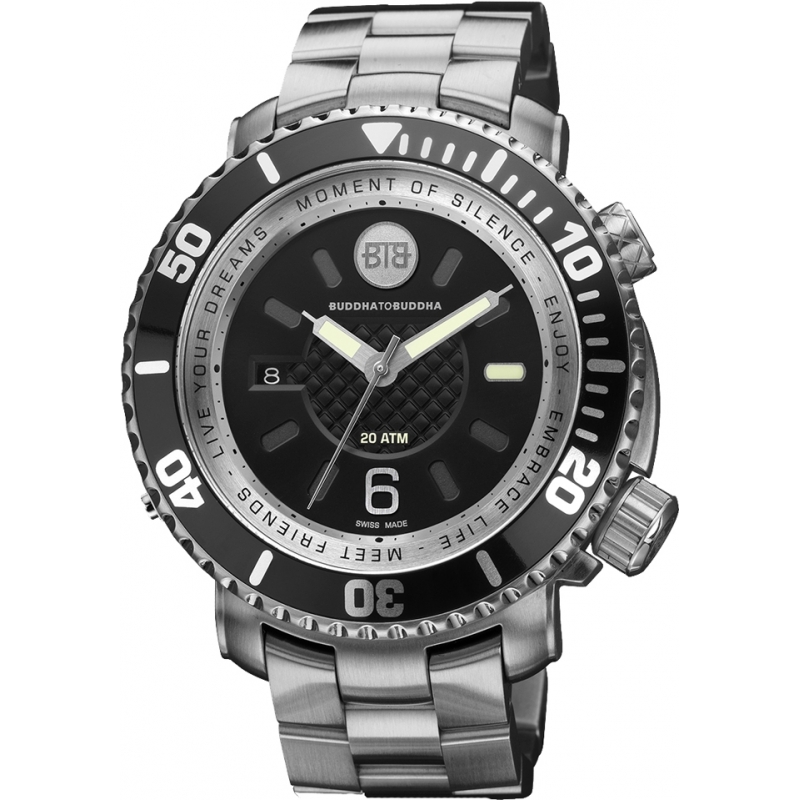 Buddha To Buddha Aquatic Explorer 46mm Steel Bracelet Watch