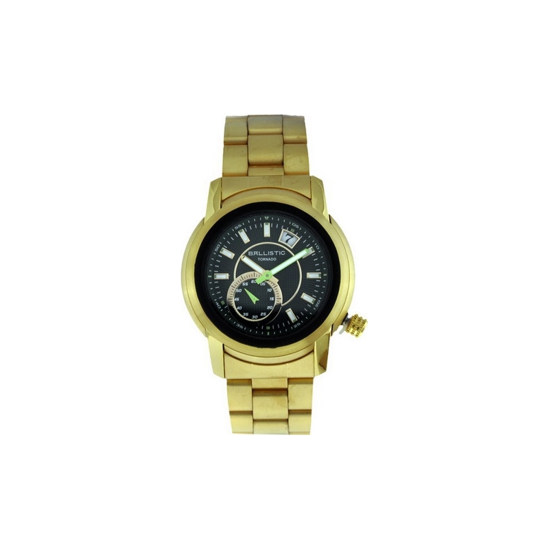 Ballistic Mens Tornado Green Gold Watch