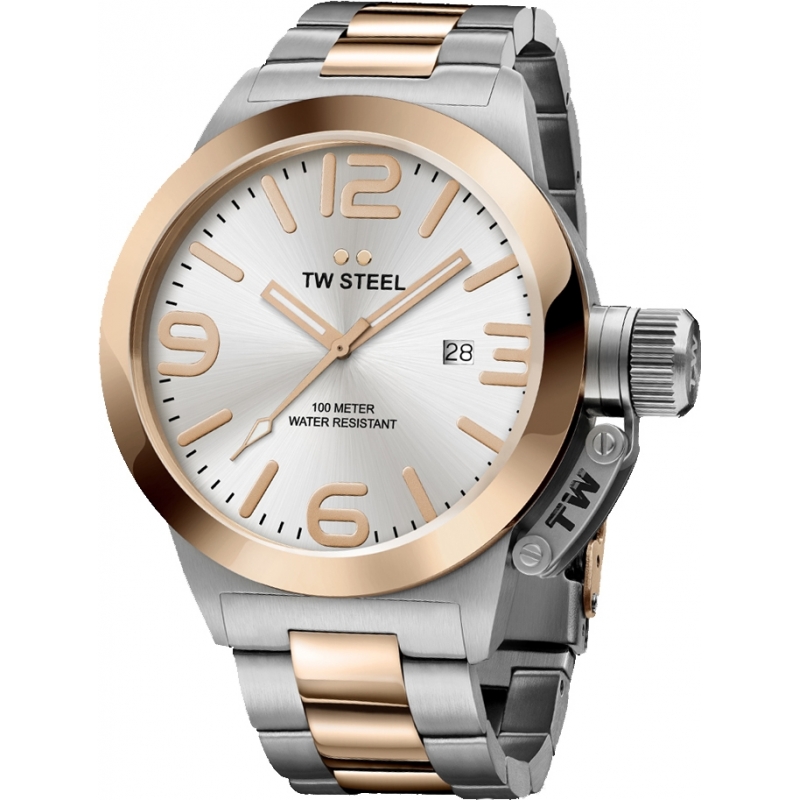 TW Steel Canteen Silver Steel Bracelet Watch