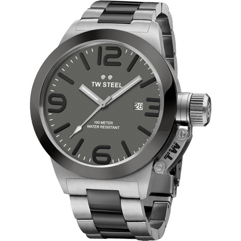 TW Steel Canteen Two Tone Steel Bracelet Watch