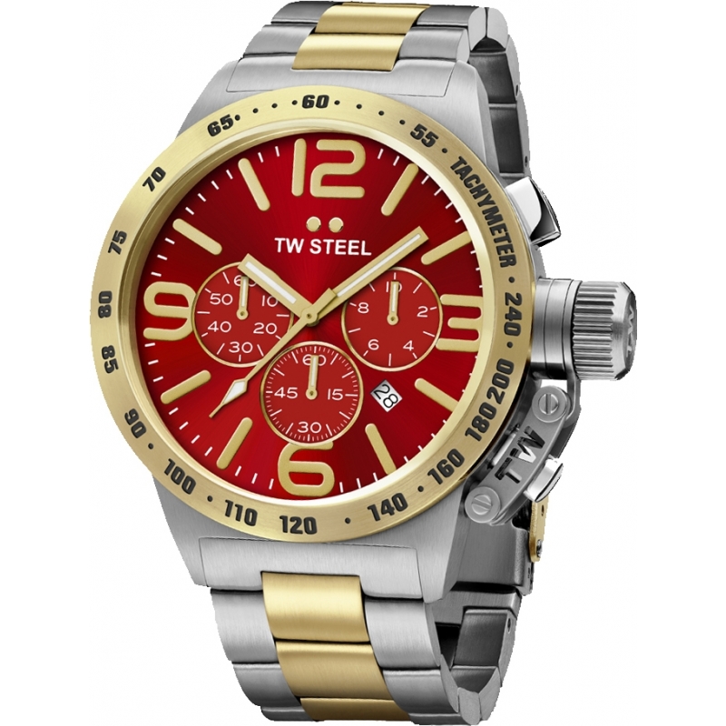 TW Steel Canteen Two Tone Chronograph Watch