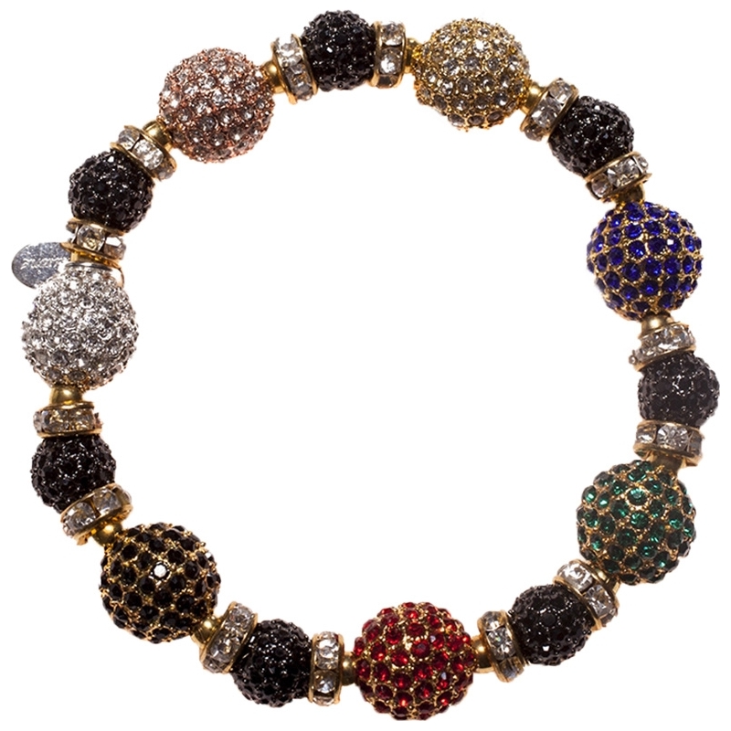 Nevine Crystals Tutti Fruity Crystal Beads Stretch Bracelet