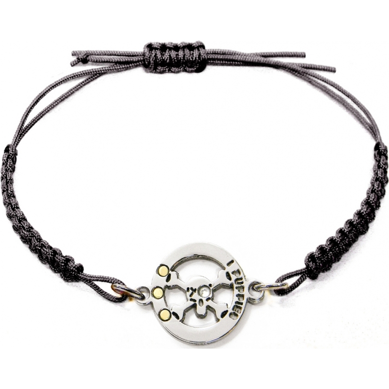 I Puppies Black Skeleton Bracelet