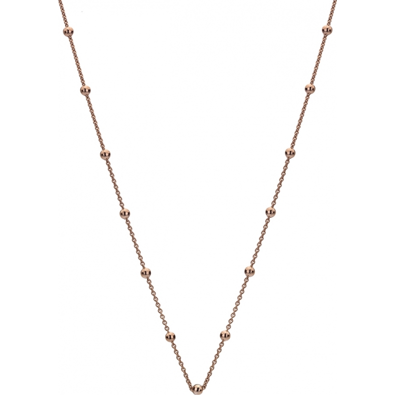 Emozioni 35 Rose Gold Plated Sterling Silver Intermittent Bead Chain