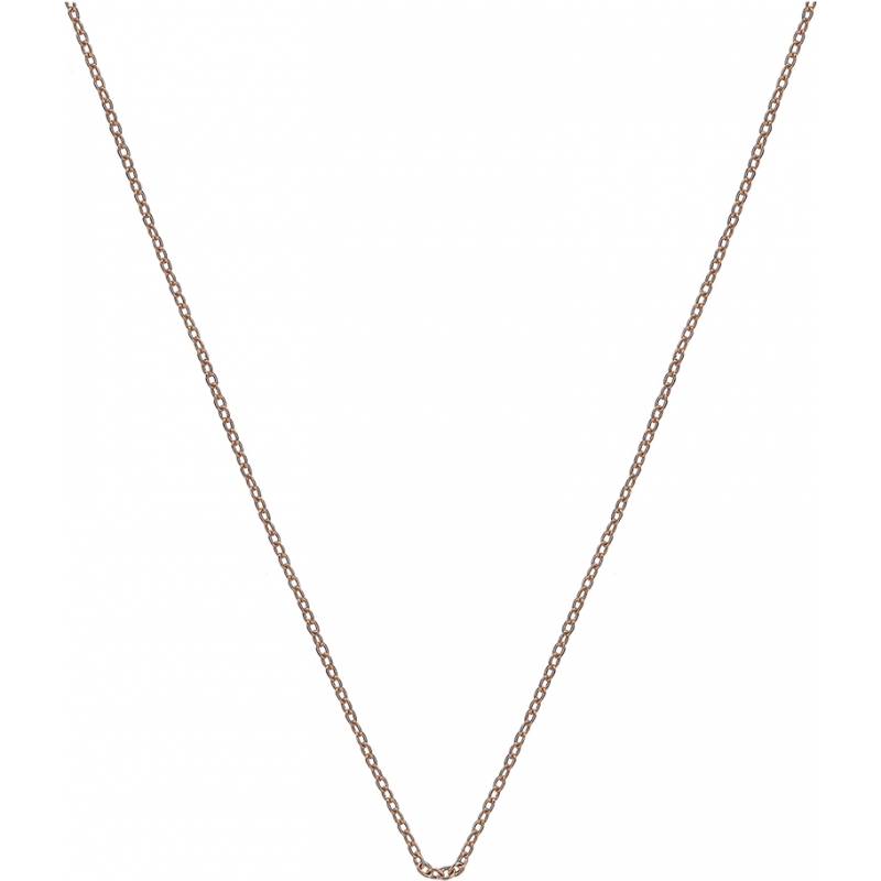 Emozioni 16-18 Rose Gold Silver Plated Trace Chain