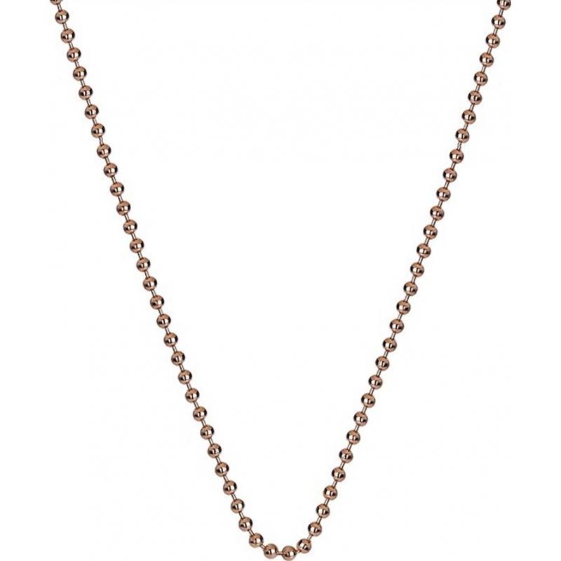 Emozioni 24 Rose Gold Plated Sterling Silver Bead Chain