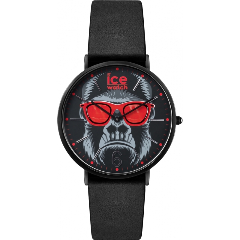 Ice-Watch Ice-Chinese Black Leather Strap Watch