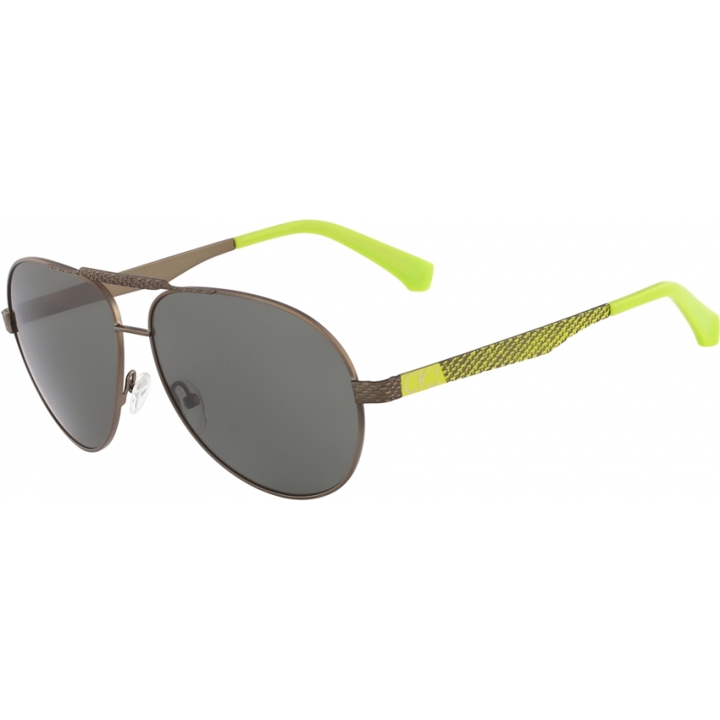 Calvin Klein Jeans Mens CKJ116S Brown Lime Sunglasses