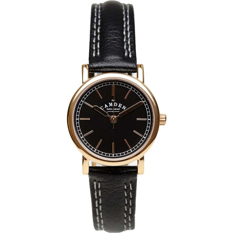 Camden Watch Company Ladies No 24 Black Leather Strap Watch