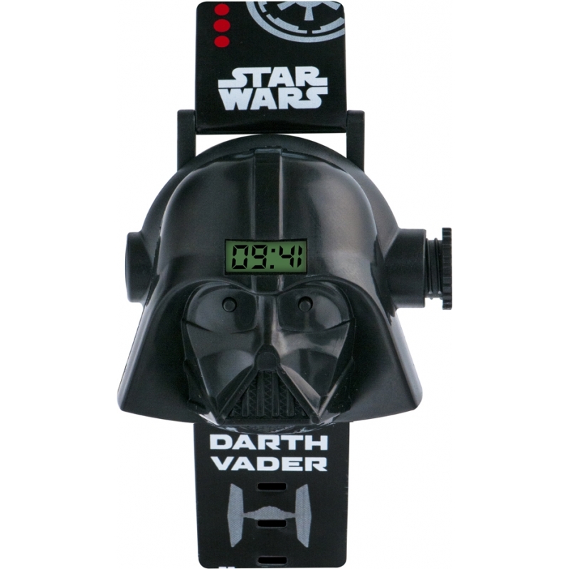 Star Wars Boys Darth Vader Projection Watch with Black Plastic Band