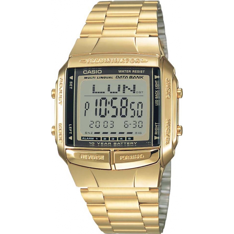 Casio Collection Databank Gold Plated Watch
