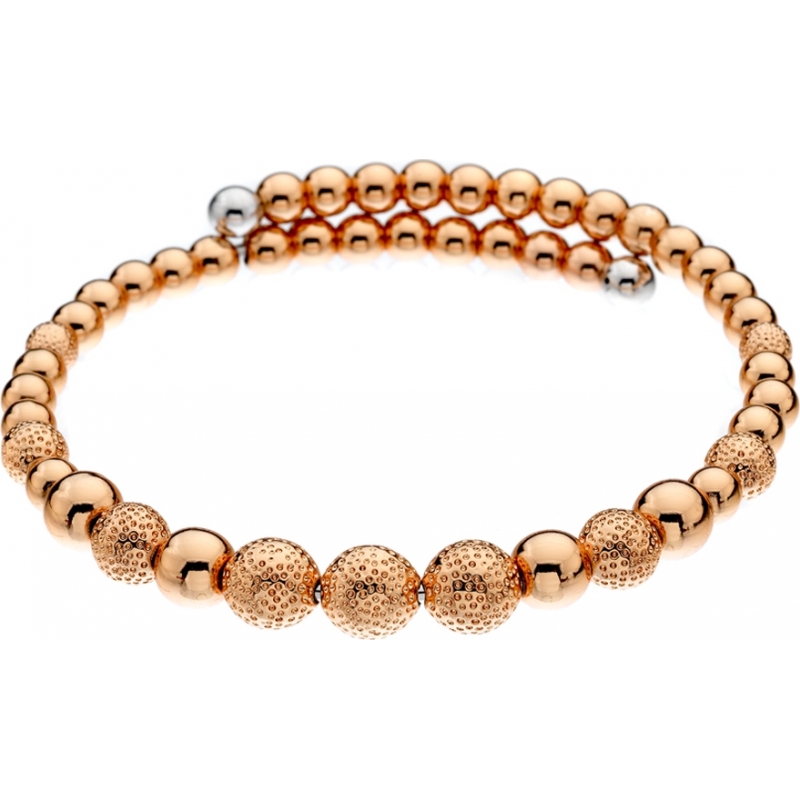 Emozioni Ladies Ula Rose Gold Plated Wrap Bangle