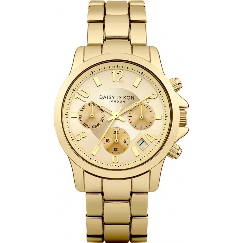 Daisy Dixon Ladies Cara Multidial Gold Plated Watch