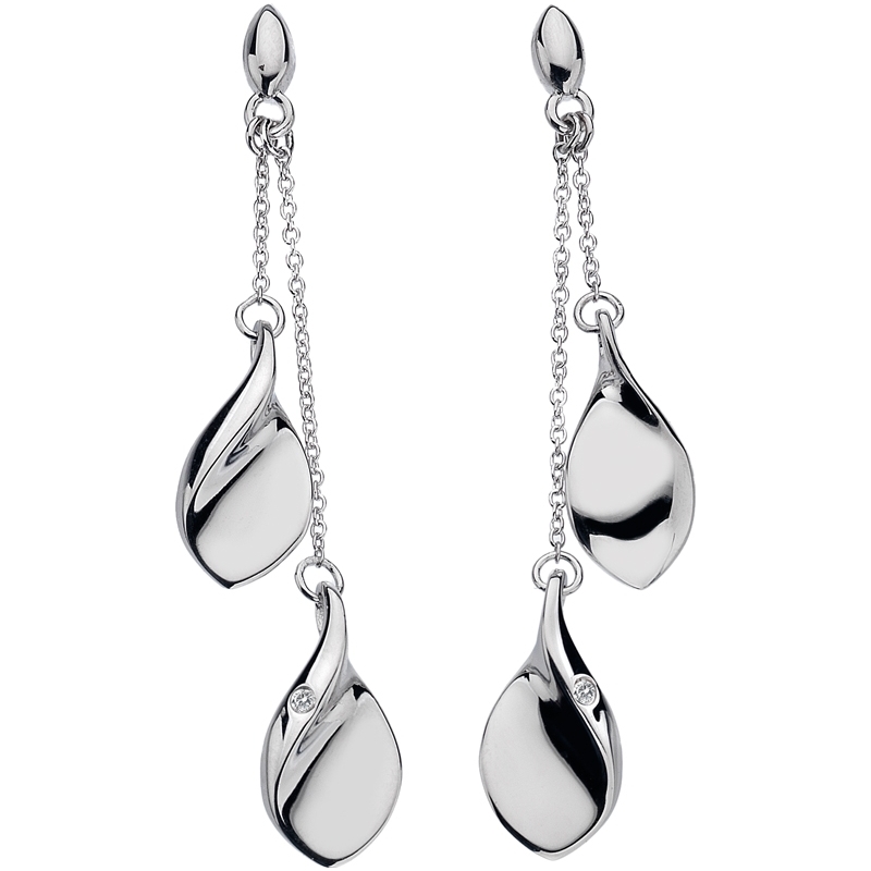 hot diamonds gold earrings