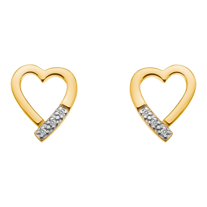 Hot Diamonds Ladies Memories Yellow Gold Plated Earrings
