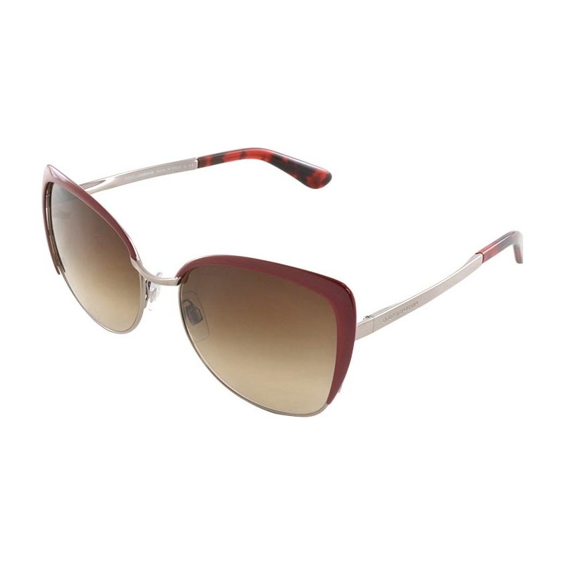 Dolce and Gabbana DG2143 57 Sicilian Taste Pewter Bordeaux 1252131 Sunglasses