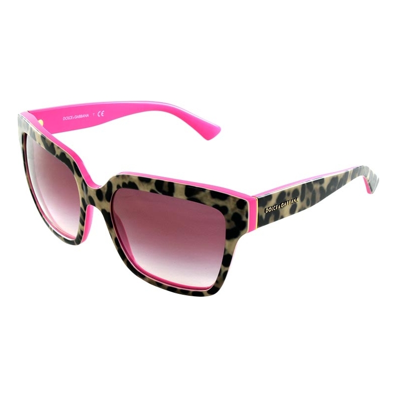 Dolce and Gabbana DG4234 57 Enchanted Beauties Top Leo on Fuxia 28598H1 Sunglasses