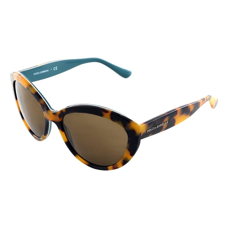 Dolce and Gabbana DG4239 56 Contemporary Top Havana on Petroleum 2891731 Sunglasses