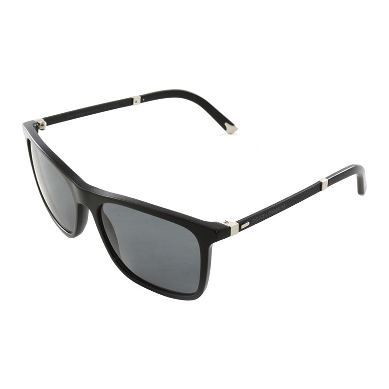 Dolce and Gabbana DG4242 56 Basalto Collection Black 501-811 Polarized Sunglasses