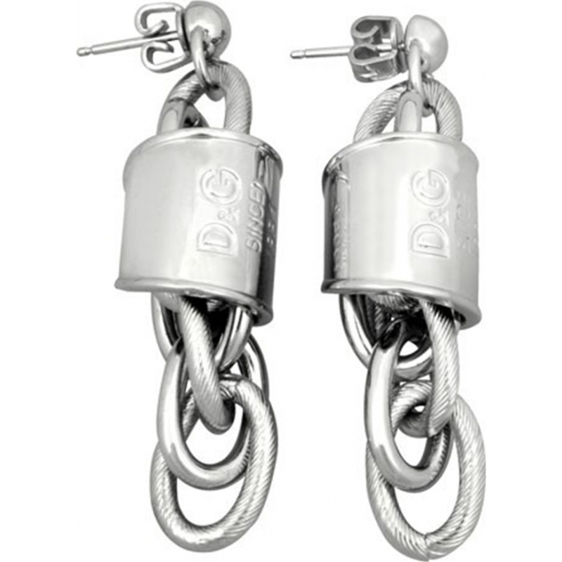 D and G Ladies Stainless Steel Lover Earrings