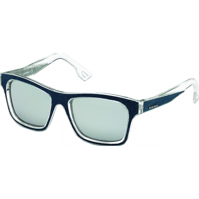 Diesel DL0071 Blue Crystal Sunglasses