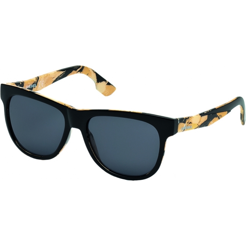 Diesel DL0076 Black Print Sunglasses